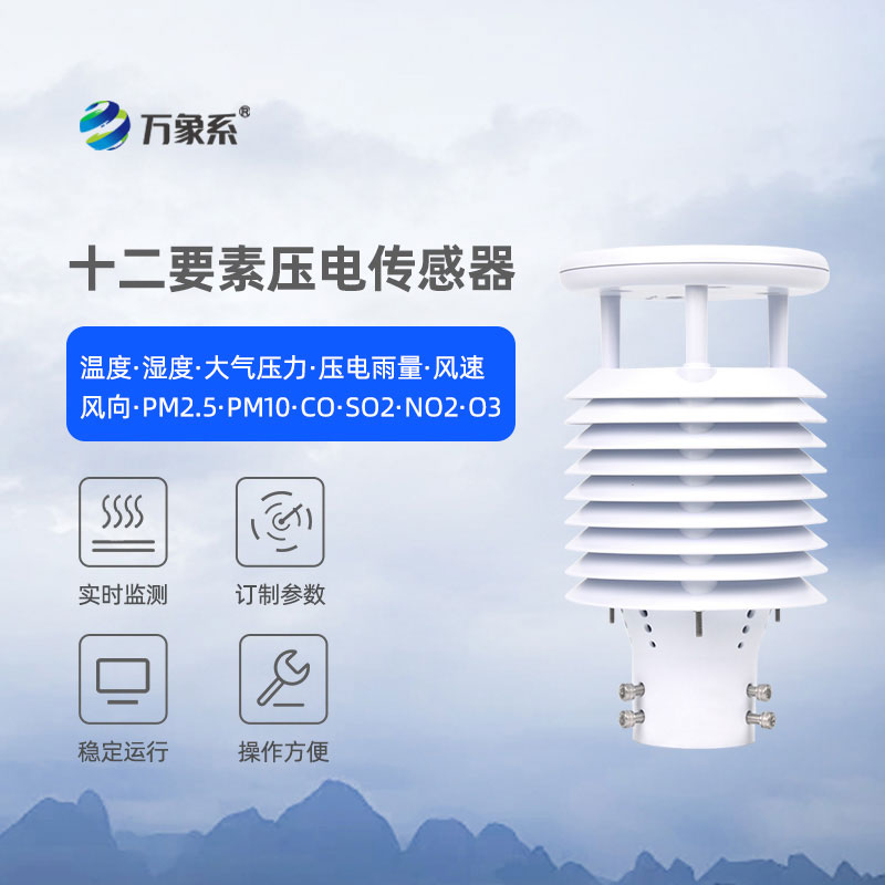一体化设计降本增效，十二要素压电传感器成智慧监测新标配